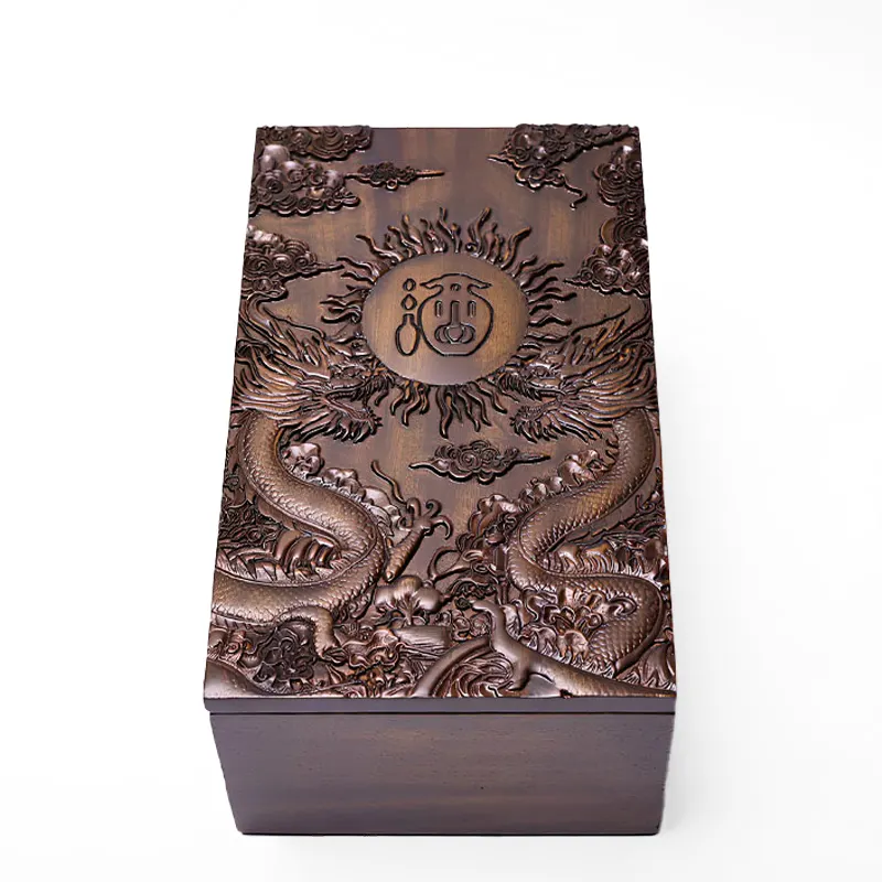 高档白酒礼盒 开盖展示